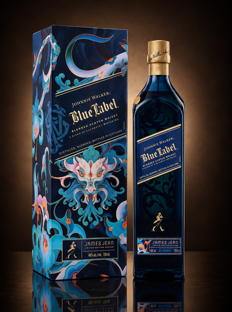 Johnnie Walker - Blended Scotch Whisky - Blue Label James Jean Limited Edition - 750 ml