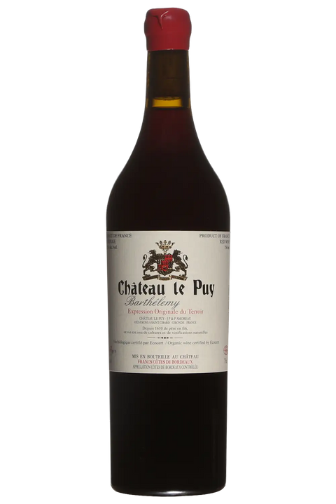Château Le Puy - Francs Cotes de Bordeaux - Barthelemy - 2009 - 750 ml