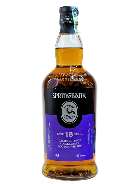 Springbank - Single Malt Scotch Whiskey - 18 Years - 700 ml (Tube)