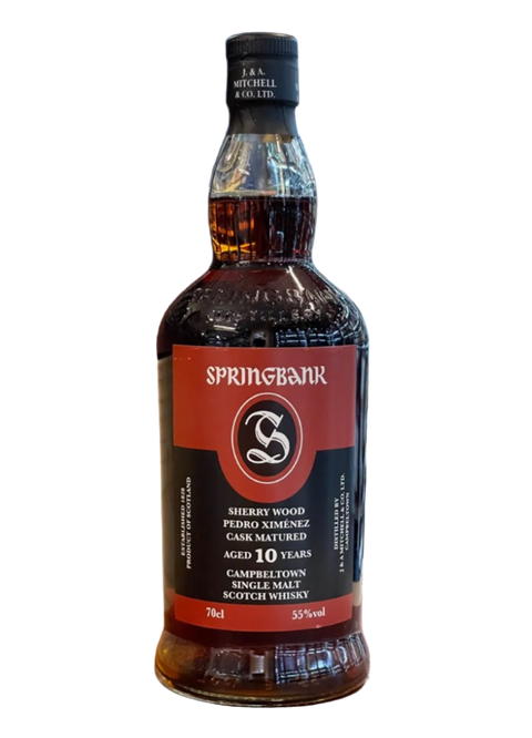 Springbank - Single Malt Scotch Whisky - 10 Years Sherry Wood Pedro Ximenez 55% - 2012 - 700 ml