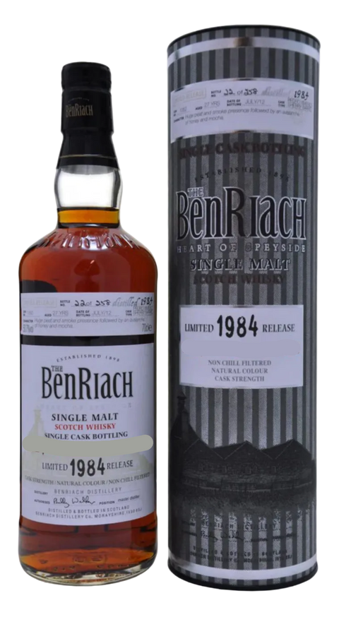 The BenRiach - Single Malt Scotch Whiskey - Exclusive CSN Bottling - 1984 - 750 ml