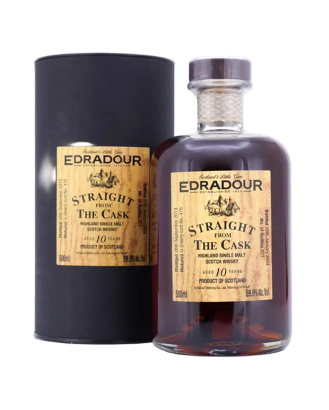 Edradour - Single Malt Scotch Whiskey - 10 Years SFTC Tube - 500 ml
